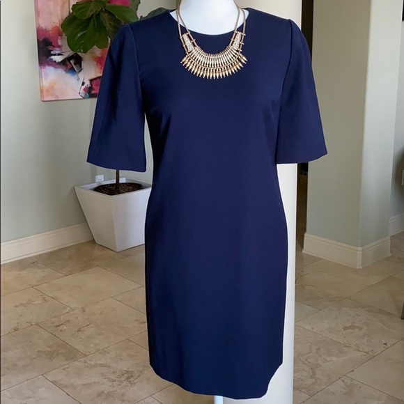 Gap Navy T-Shirt Shift Dress Full Zip - Picture 1 of 7